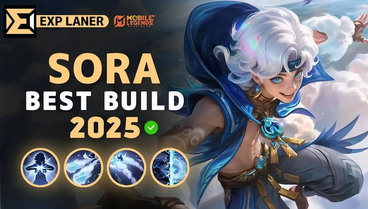 Build Sora MLBB Paling Kuat Season 39, Fighter OP Auto EZ Mythic Immortal!